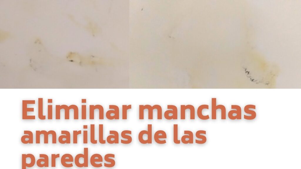 Cómo quitar las manchas amarillas de la pared al pintar