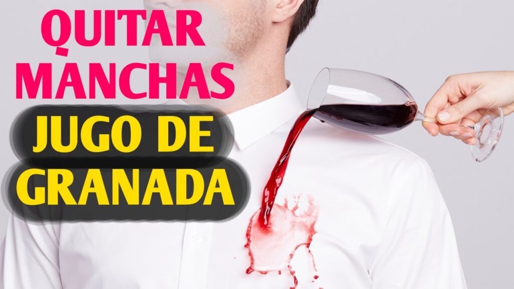 Cómo quitar las manchas de granada en la ropa