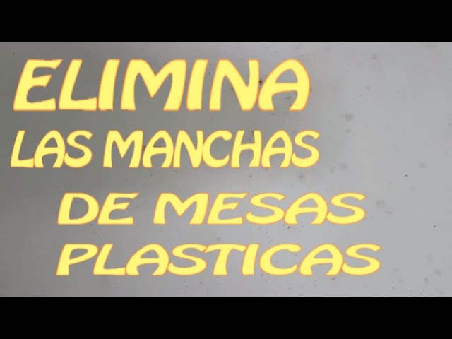 Cómo quitar las manchas de moho en plastico