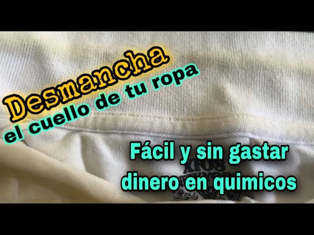 Cómo quitar las manchas de sudor en cuellos de camisas