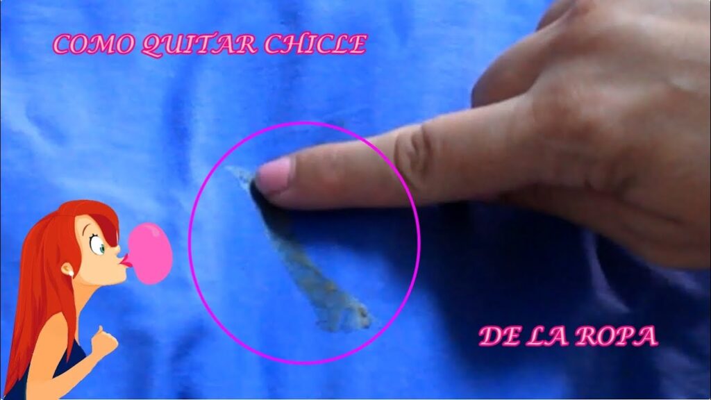 Cómo quitar mancha de chicle en tela