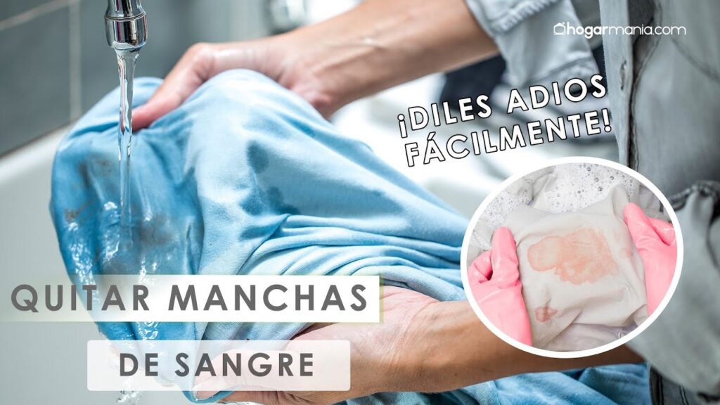 Cómo se quitan las manchas de sangre en la ropa