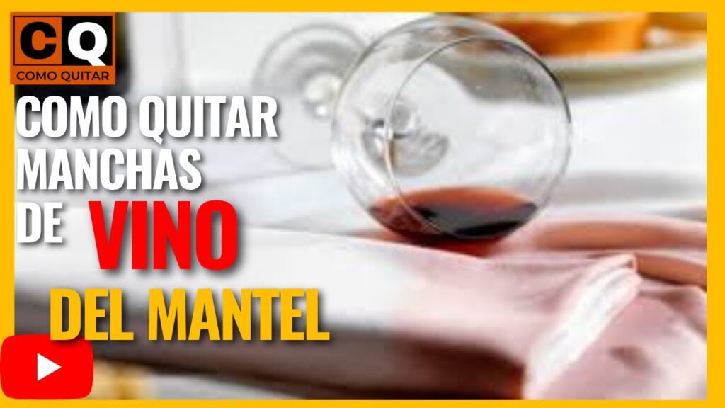 Cómo se quitan las manchas de vino de un mantel