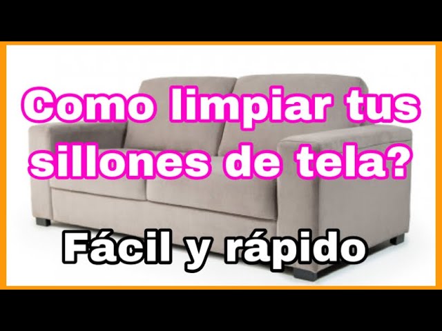 Cómo quitar las manchas de aceite en sillones de tela
