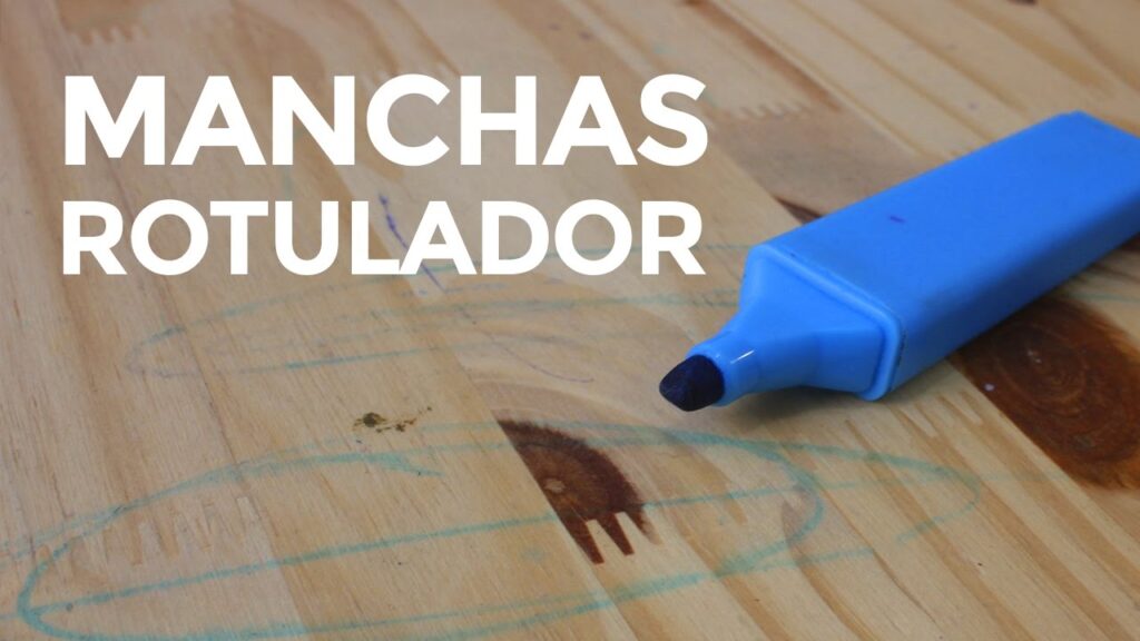 Cómo quitar las manchas de boligrafo en madera