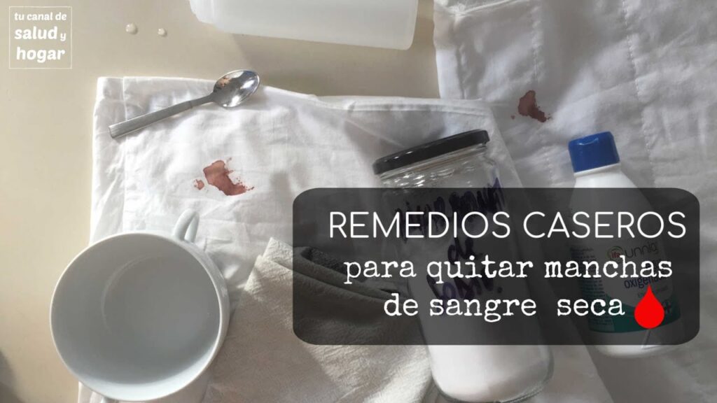 Cómo quitar las manchas de sangre sin lavar