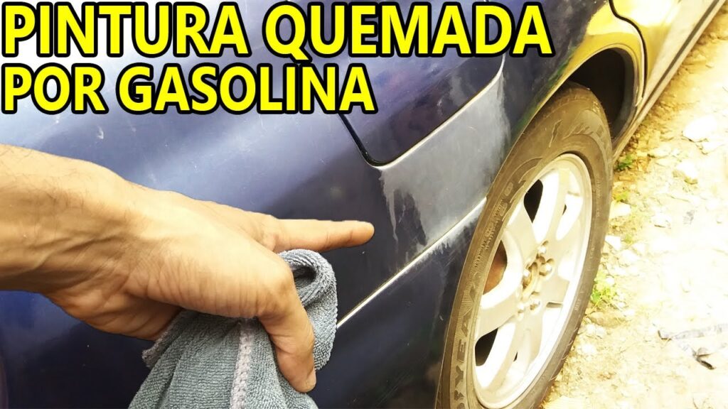 Cómo quitar mancha de gasolina en pintura